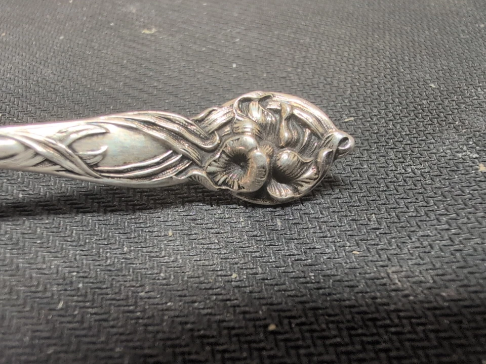 RARE VINTAGE MECHANICS SILVER CO TEA CADDIE SCOOP SPOON STERLING SILVER 925 4.5" - Image 3 of 4