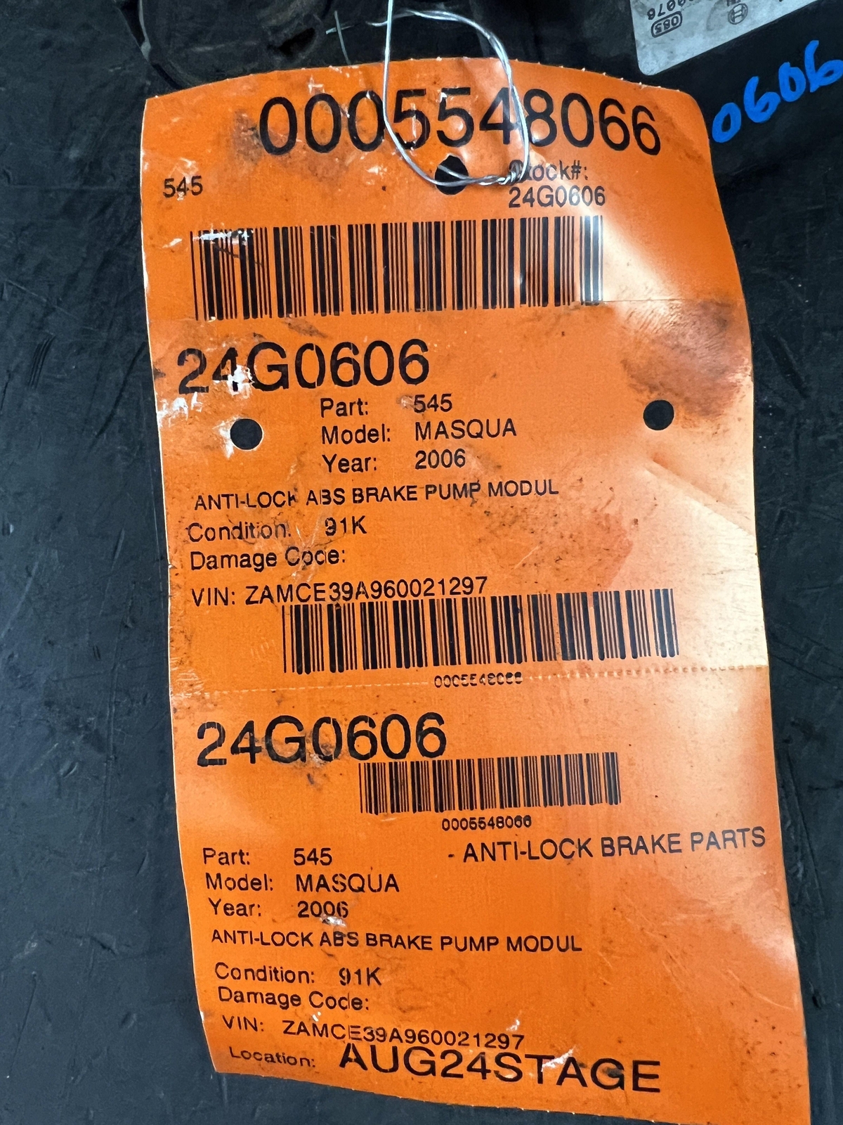 05-08 MASERATI QUATTROPORT ANTI-LOCK ABS BRAKE PUMP MODULE MODULATOR 0265950064