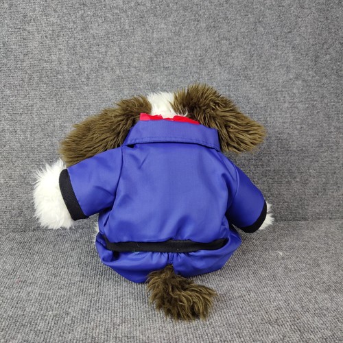 Build A Bear Dog Plush Puppy Ski Suit Winter Sports Shaggy Sheep Dog Stuffed Toy - Picture 4 of 11