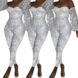 glitter bodycon jumpsuit
