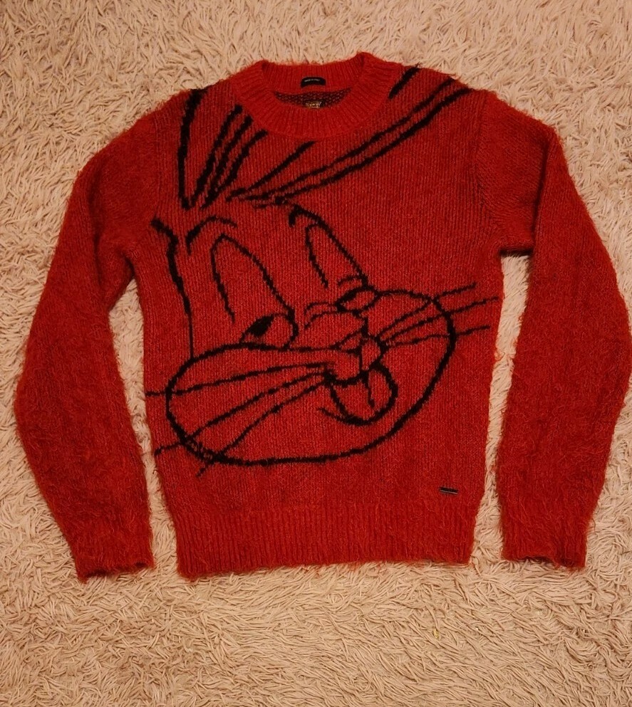HUGO BOSS バックスバニー ニットセーター XL レッド HUGO BOSS x LOONEY TUNES Bugs Bunny Alunar Sweater Red S | eBay