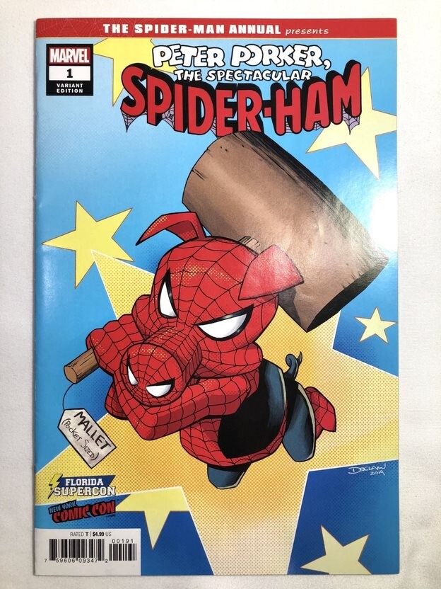 Spider-Ham, Peter Porker プロモ 64枚 PETER PORKER SPECTACULAR SPIDER-HAM ANNUAL 1 NYCC & SUPERCON