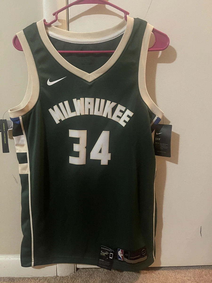 Giannis Antetokounmpo Bucks Icon Edition Men's Nike NBA Swingman Jersey.  Nike IN