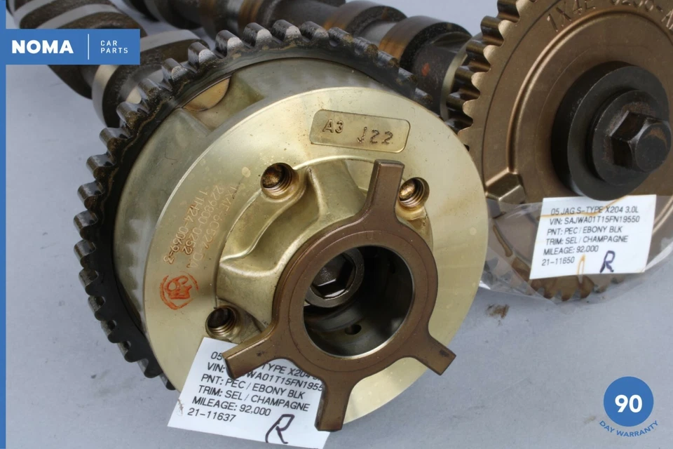 02-08 Jaguar S-Type X206 3,0 L motor JV6 escape derecho y árbol de levas conjunto OEM Foto 2 de 4