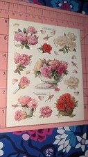 Vintage Hallmark Stickers Marjolein Bastin Roses Flowers 1 Sheet