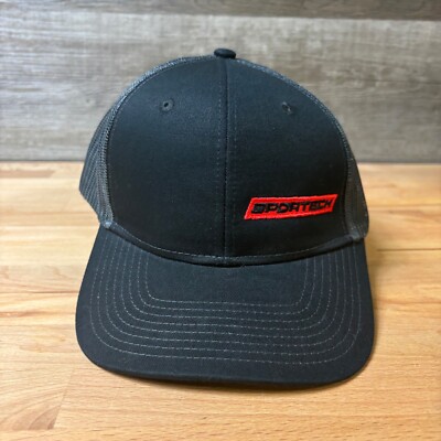Sportech Hat Cap Snapback Black Gray Adjustable One Size OEM Manufacturing