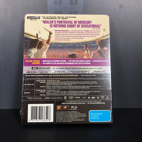 BOHEMIAN RHAPSODY (JB Hi-Fi EXCLUSIVE) STEELBOOK 4K ULTRA HD + BLU-RAY - Picture 7 of 21