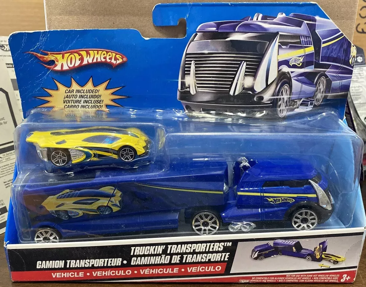 HOT WHEELS TRUCKIN CAR TRANSPORTERS DIE-CAST CAMION TRANSPORTER 2007