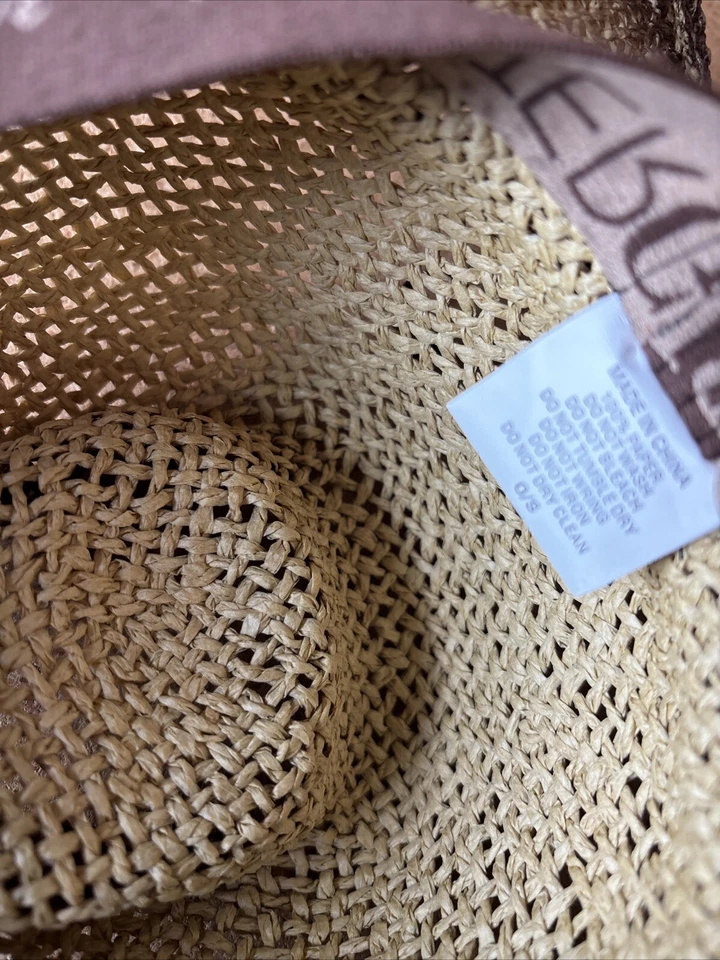 PETER GRIMM Sombrero de Paja Marrón Occidental Vaquera Natural O/S Unisex Foto 4 de 4