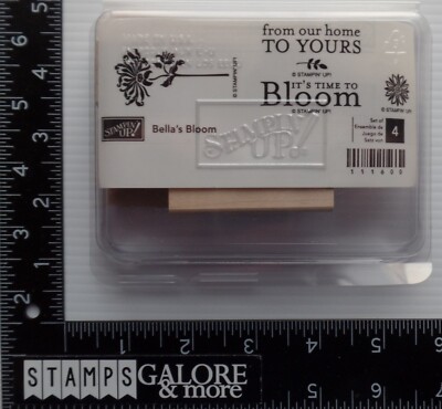 Stampin' Up! Rubber Stamps BELLA'S BLOOM GARDEN FLOWERS 