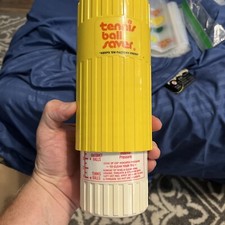 Vintage Gexco Tennis Ball Saver Pressure Canister with 3 Penn 2 Balls