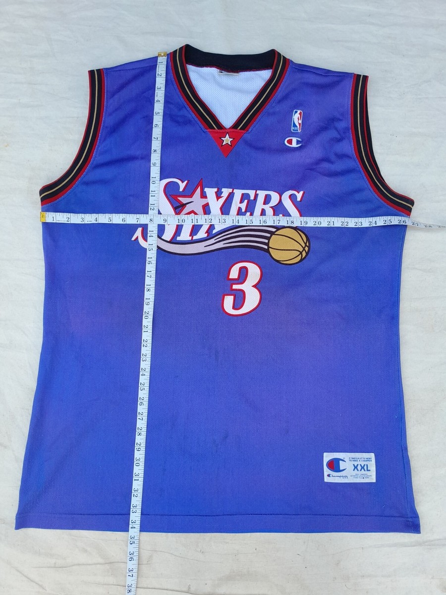 Vintage Allen Iverson Philadelphia Sixers Jersey mens XXL Champion