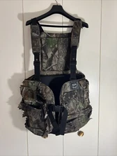 Fieldline Deluxe Tree Camo Turkey Hunting Vest One Size Fits Most Timber Camo