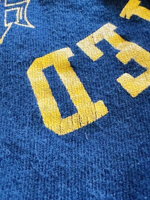 Vintage 70s 80s Champion United States Naval Academy T Shirt Navy