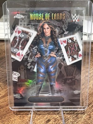 2026 Topps Chrome WWE # HOC-14 Nia Jax House Of Cards Case Hit SSP