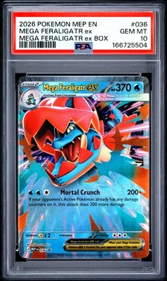 Mega Feraligatr ex 036 Me: Mega Evolution Promo Holo for sale