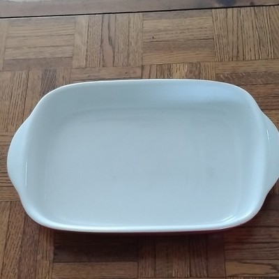 Corelle Coordinates Stoneware Rectangular Casserole Dish Red White With Handle