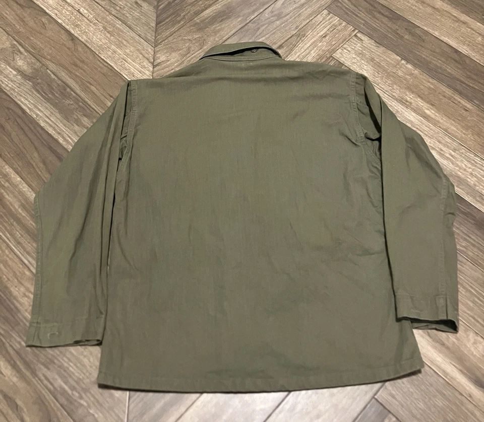 Chaqueta HBT Vintage Años 40 Segunda Guerra Mundial P43 Excelente Estado Bolsillos Plisados 38R Foto 2 de 4