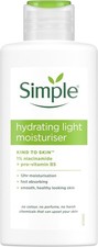 Simple Kind to Skin Hydrating Light Moisturiser Skin Care with Vitamins B5 and E