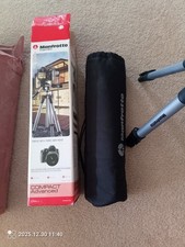 Manfrotto Ball Head Tri Pod 55 Compact Advanced Light Tripod Kit Aluminum