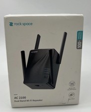 Rock Space 12Mbps WiFi Repeater AC1200 WiFi Range Extender Black