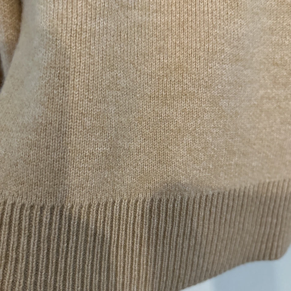 Suéter acanalado de lana de gran tamaño cachemir tostado camel Banana Republic para mujer XS Foto 3 de 4