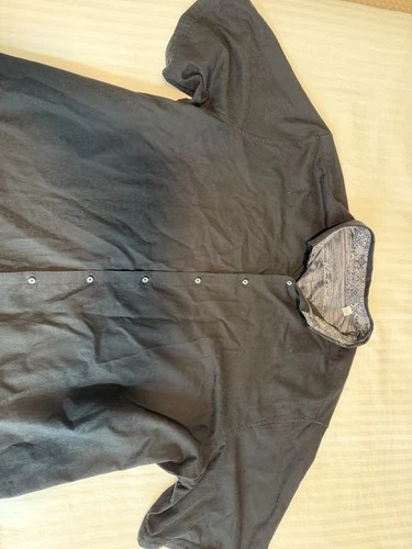 Robert Graham Men’s 3XLT Big & Tall Black Paisley Short Sleeve Button-Up Shirt image 5