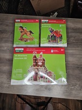 Creatology 3D Structure Holiday Noel Value Pack Craft Kit Set 3 Boxes 