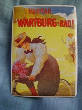 Blechschild Wartburg Rad Hurrah Fahrzeugfabrik Eisenach Größe 14,5 x 10 cm