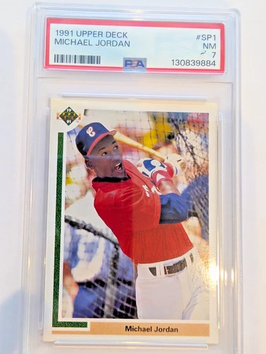 Michael Jordan Donruss Baseball Rookie Card PSA 7