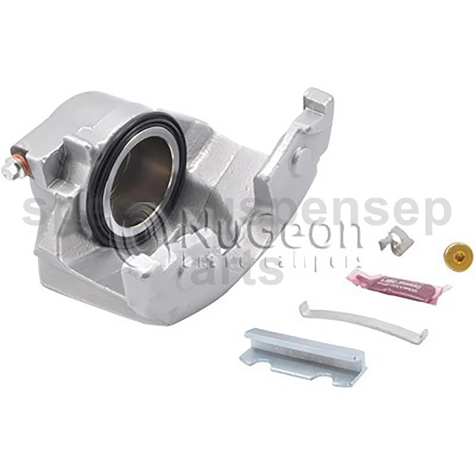 Conjunto de pinça de freio dianteiro mangueira de freio 4 peças compatível com 1979 1980 1981 1982 Chevrolet C30_ - Imagem 2 de 4