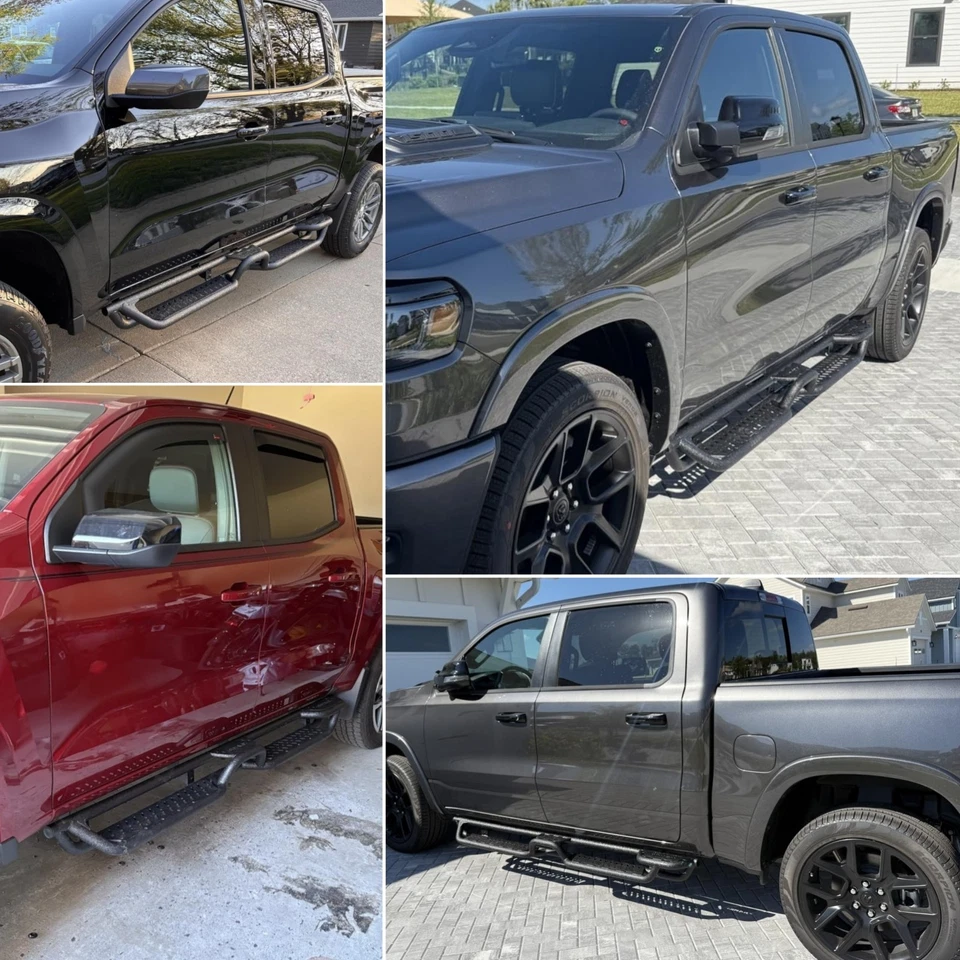 FIT 15-26 Chevy Colorado/GMC Canyon Crew Cab Drop 4Step Bars BXKQ Running Boards - Image 4 of 4