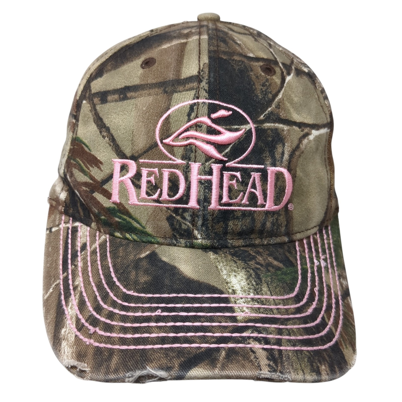 Red Head Strapback Baseball Cap Multi One Size Ad… - image 1