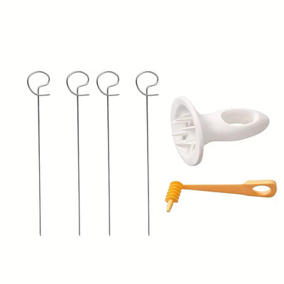 6Pcs Stainless Steel Spiralizer Set Multi-Functional Vegetable Cutter Perfect fo