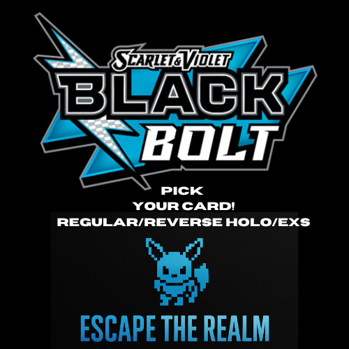 Pokemon TCG Black Bolt Singles Common, Rare, Reverse holo, Ex -Pick Your Card !