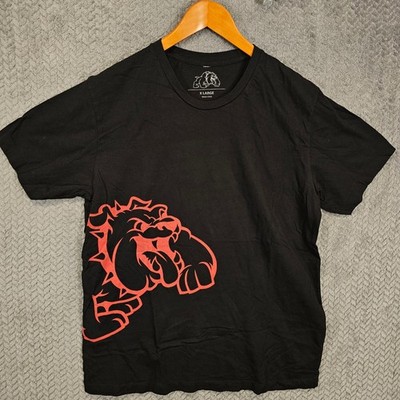 Bully Dog Mens Black Red Graphic T-Shirt XL Short Sleeve Cotton Crew Neck Tee