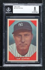1960 Fleer Baseball Greats Red Ruffing #63 BGS 8 HOF 0q3