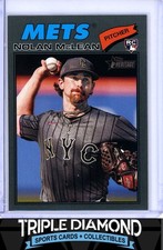 2026 Topps Heritage Nolan McLean Rookie RC Gray Border NY Mets E107