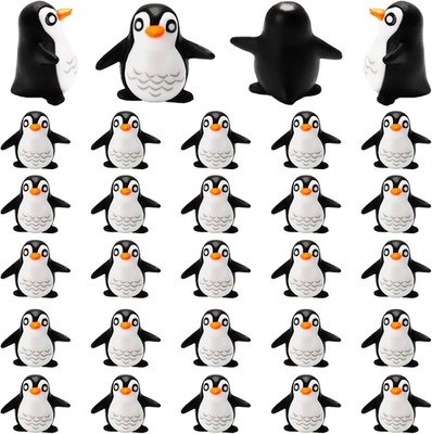 Bbiamsleep 25 Pcs Miniature Penguin Figurines Mini Penguin Figurines Resin Pengu