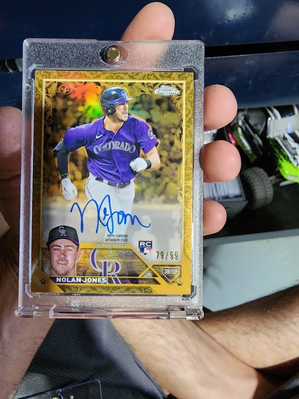 2023 Topps Chrome Rookie Autographs Nolan Jones/99