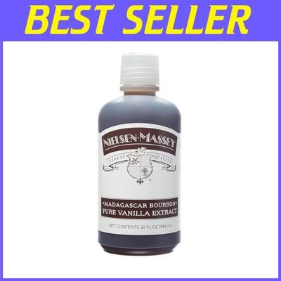 Madagascar Bourbon Pure Vanilla Extract 32oz - Rich Flavor for Baking & Cooking