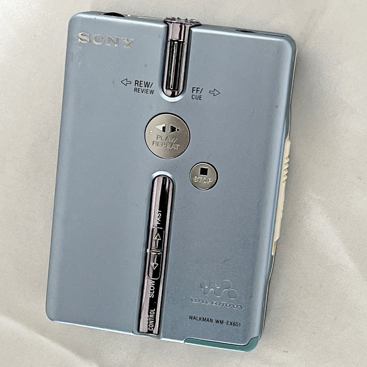 SONY WM-EX651 2004 BLue Walkman VIntage Cassette Player From Japan