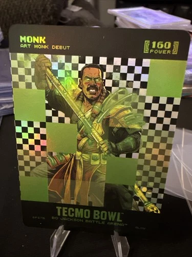 Bo Jackson Battle Arena Tecmo Bowl Big Pixel Brawl Glow Art Monk Debit Monk