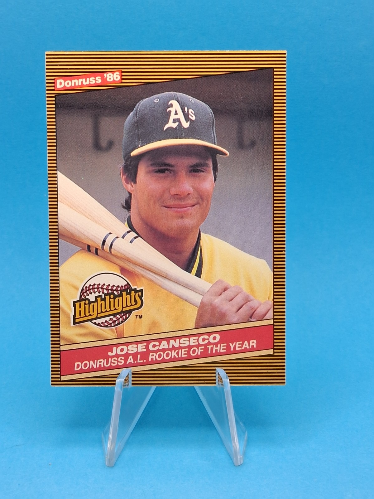 1986 Donruss Hightlights #55 Jose Canseco RC