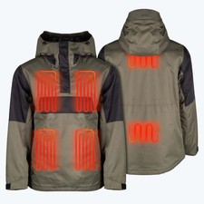 Mobile Warming 7.4V Denali Anorak 1/4 Zip Heated Hoodie Snow Jacket Kit Mens