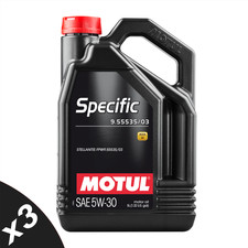 Motul Specific 9.55535/03 5W-30 Fully Synthetic Engine Oil PSA B71 2297 3x5L
