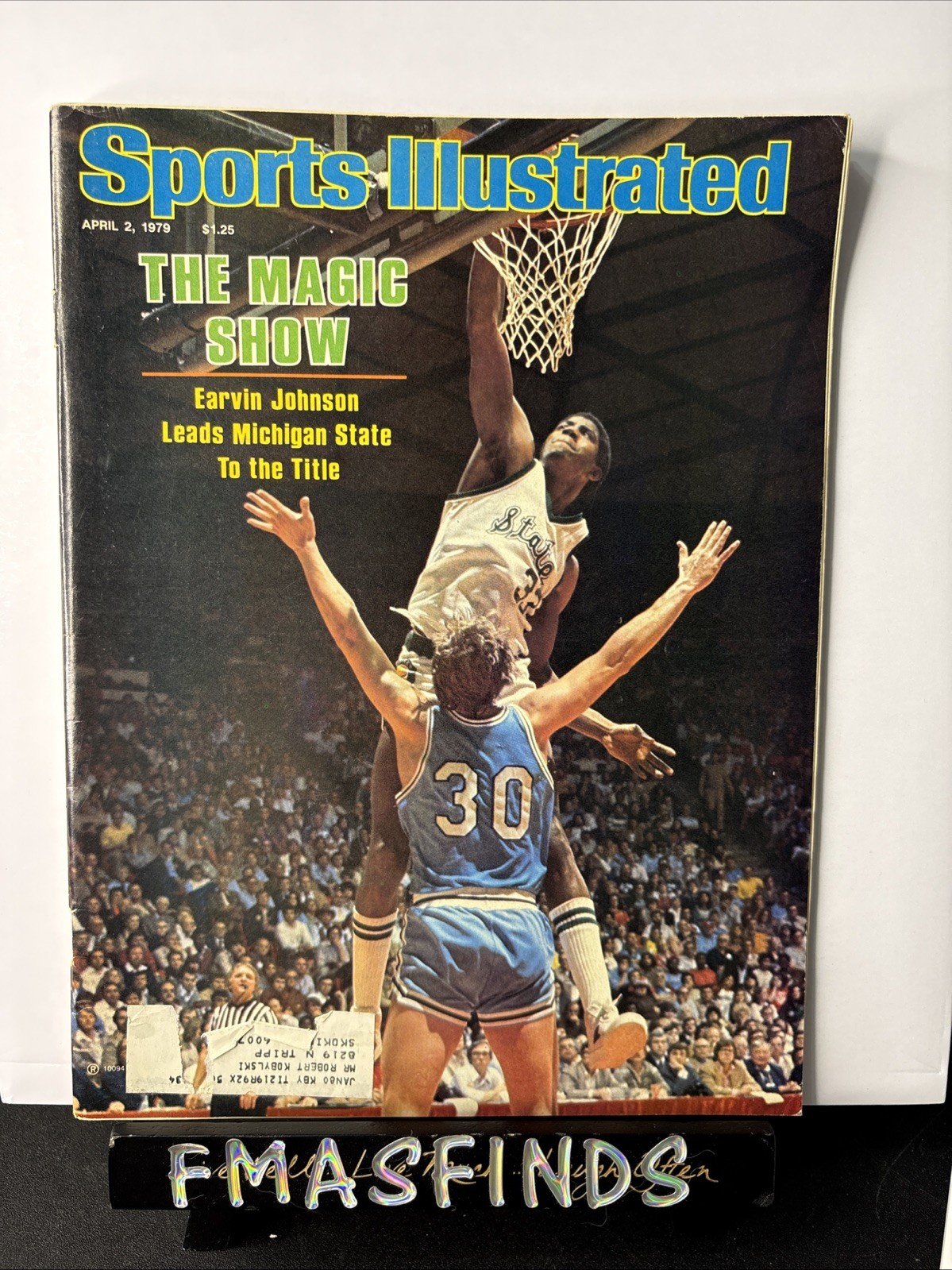 K2 1979 MAGIC EARVIN JOHNSON Michigan State Sports Illustrated April 2