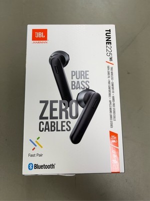 JBL Tune 225TWS True Wireless Earbud Headphones - Pure Bass Sound, Black