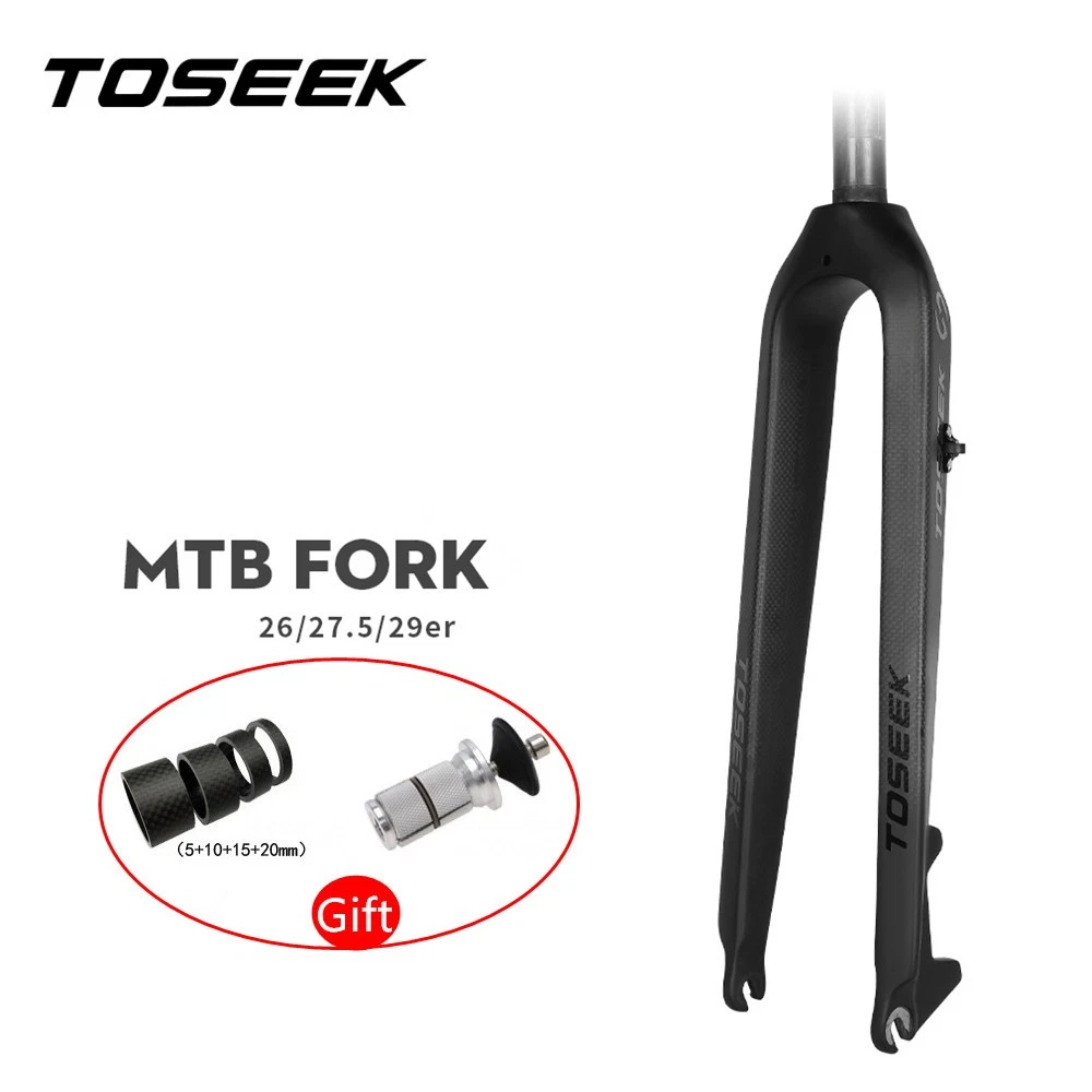 Carbon 1 1/8 in-Threadless 26 in Bicycle Forks for sale | eBay