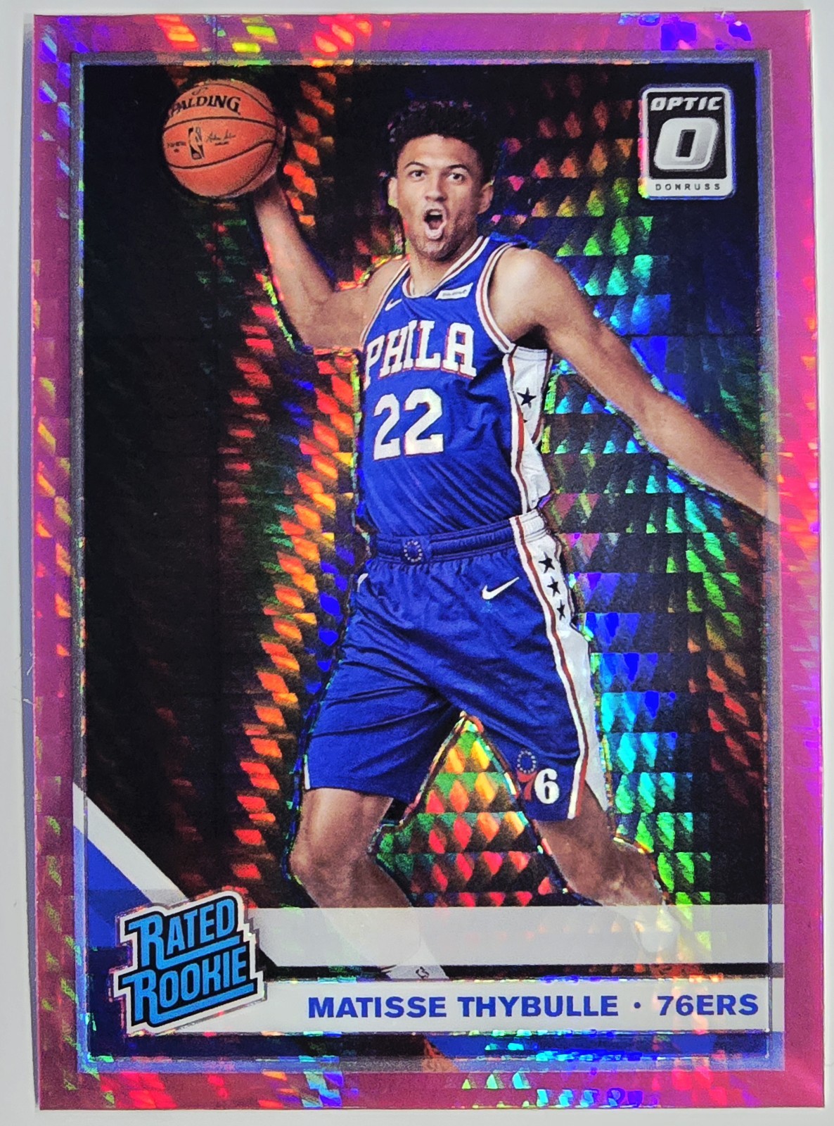 2019-20 Panini Donruss Optic Rated Rookie Matisse Thybulle Hyper Pink Prizm #192